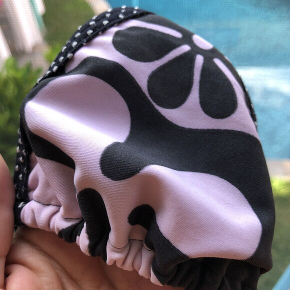 Blueman Bikini Triangle Top Black / Pink Size S - Picture 2 of 5